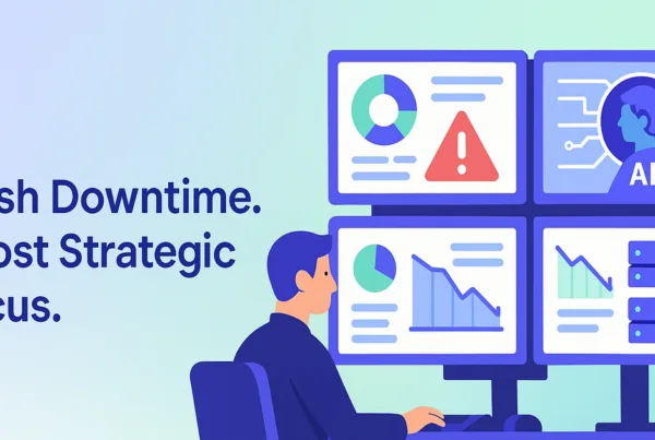 Agentic AI system predicts IT failures to optimize uptime and streamline operations in a modern enterprise environment.