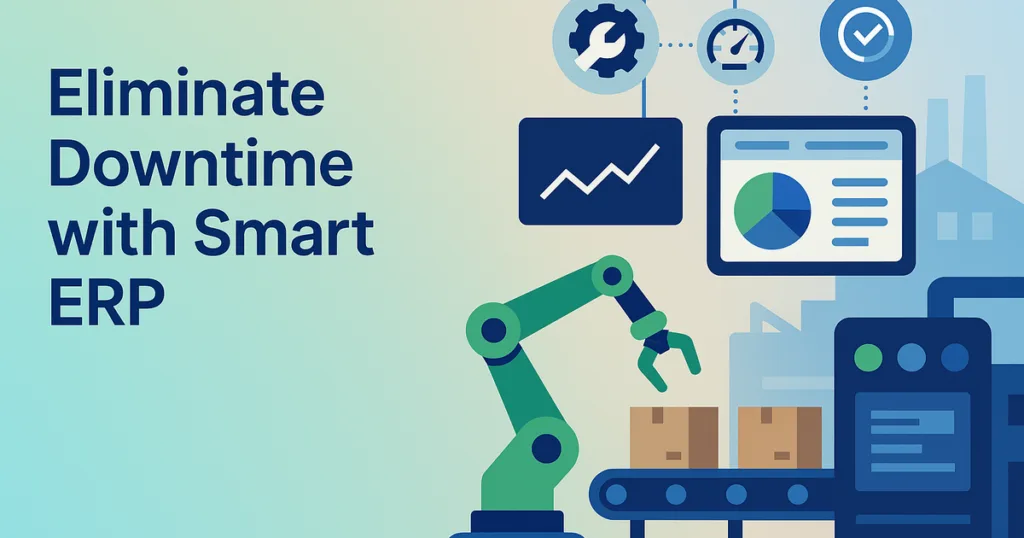 Modern ERP system streamlining planning, maintenance, quality, and data for a profitable, efficient factory environment